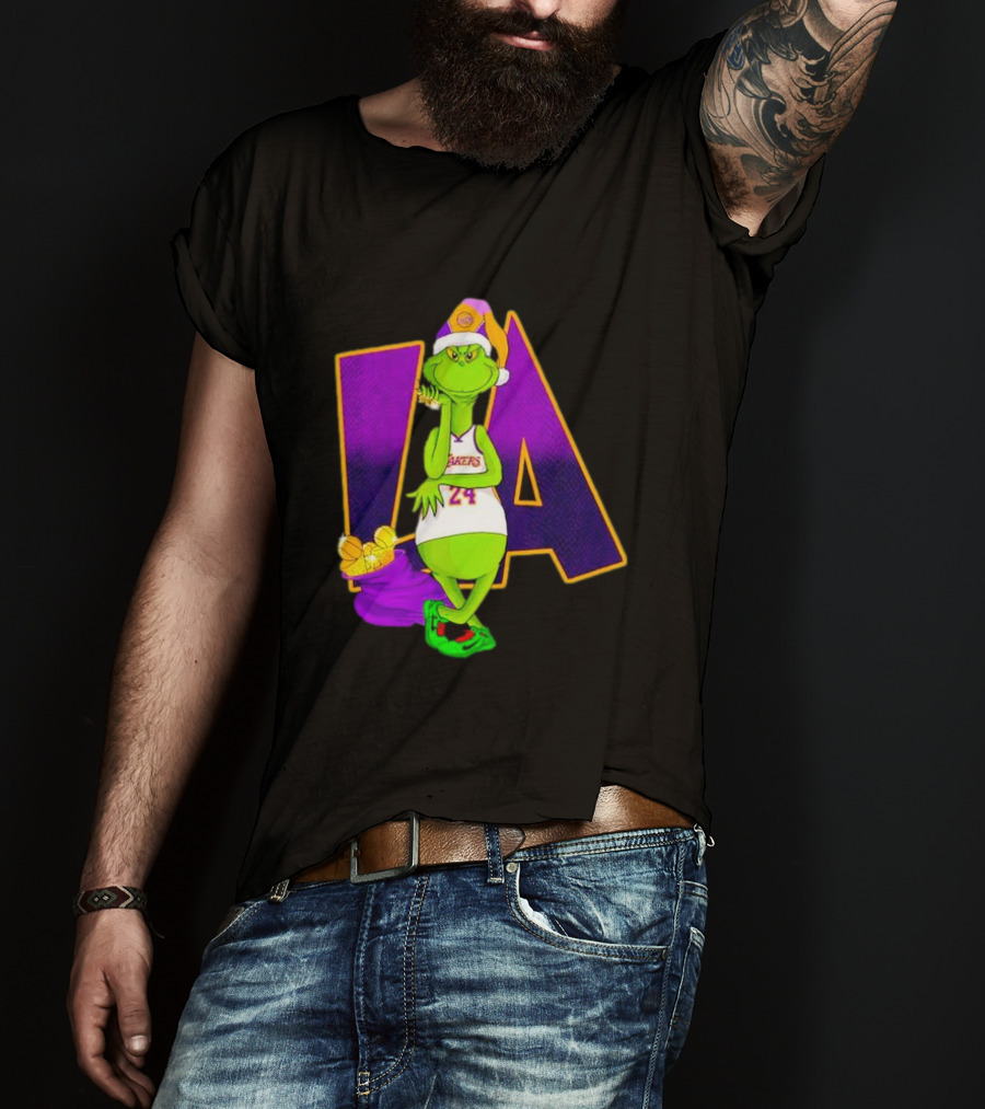 Kobe Bryant Grinch LA Lakers 24 Grinchmas T-Shirt