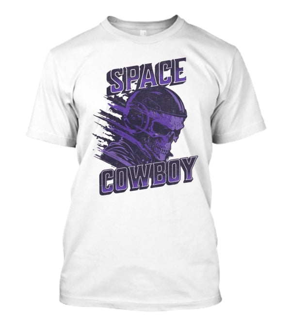 Space Cowboy Skull Helmet Cosmic Adventure T-Shirt