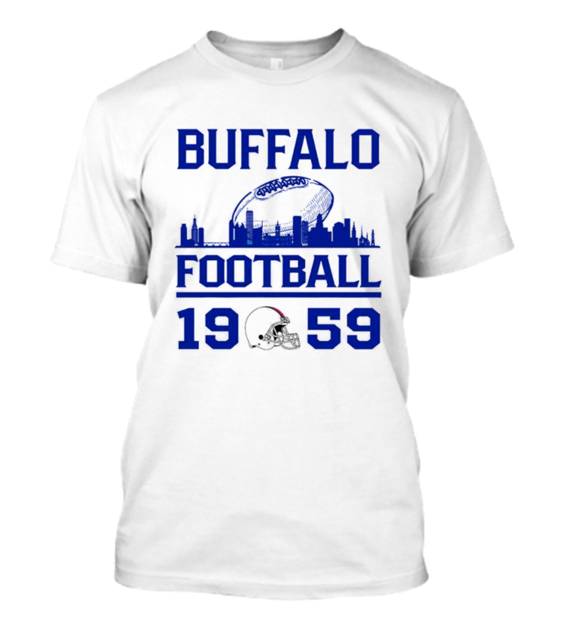 Buffalo Football 1959 Skyline Helmet T-Shirt