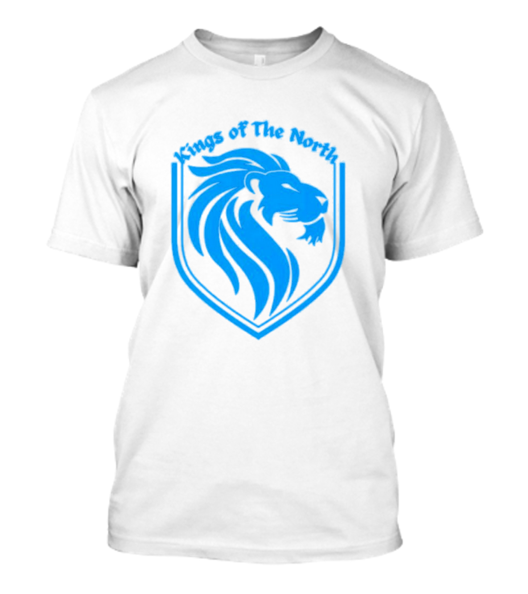 Detroit Lions Blue Crest Kings Of The North T-Shirt