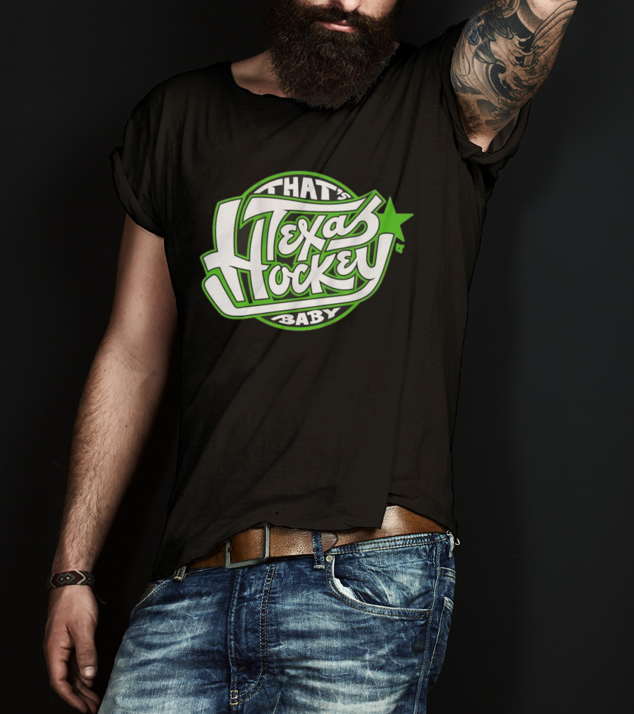 That's Texas Hockey Baby Bold Green Star T-Shirt