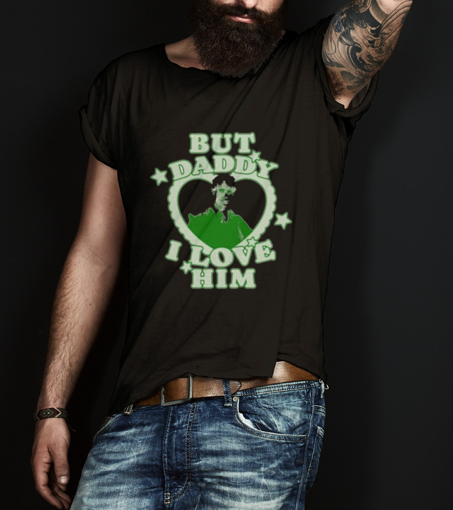 But Daddy I Love Him Draco Malfoy Heart Stars Green Text T-Shirt