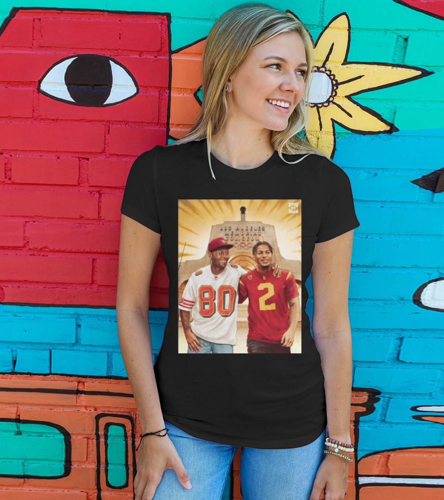 Gridiron Los Angeles Memorial Coliseum Football Legacy 80 2 T-Shirt