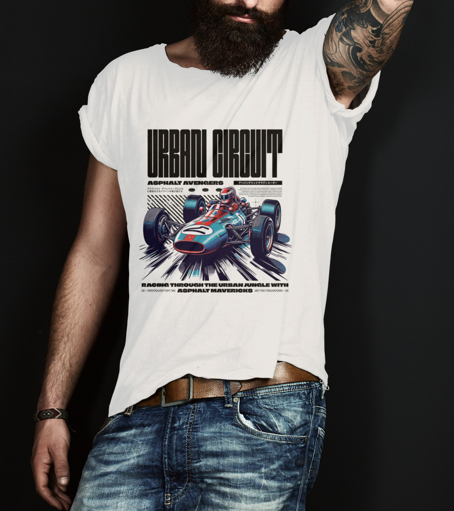 Urban Circuit Asphalt Avengers Racing Through The Urban Jungle With Asphalt Mavericks T-Shirt