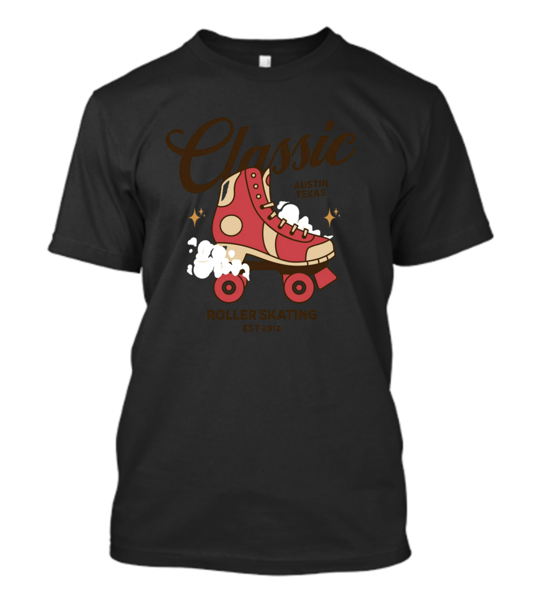 Classic Austin Texas Roller Skating Est 2013 T-Shirt