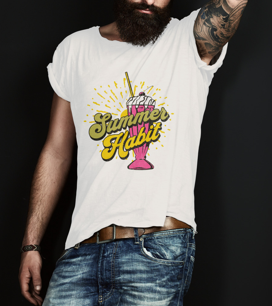 Summer Habit Vibrant Milkshake Burst T-Shirt
