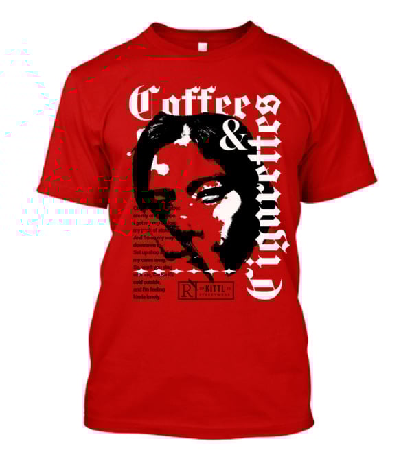 Coffee And Cigarettes By Kittl X Eachwayman T-Shirt