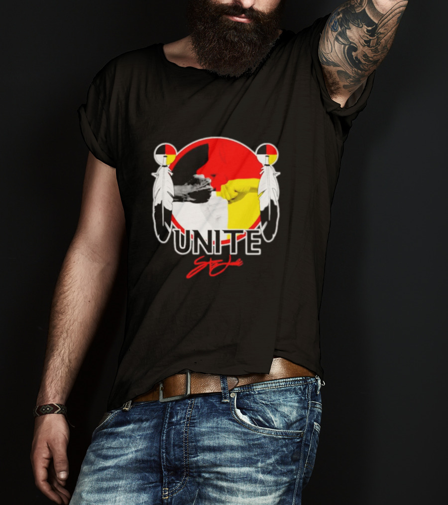 Unite Strong With Native American Symbols T-Shirt