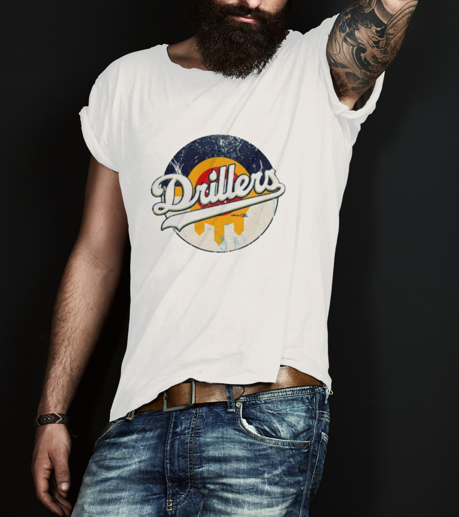 Drillers Retro Circle Logo T-Shirt