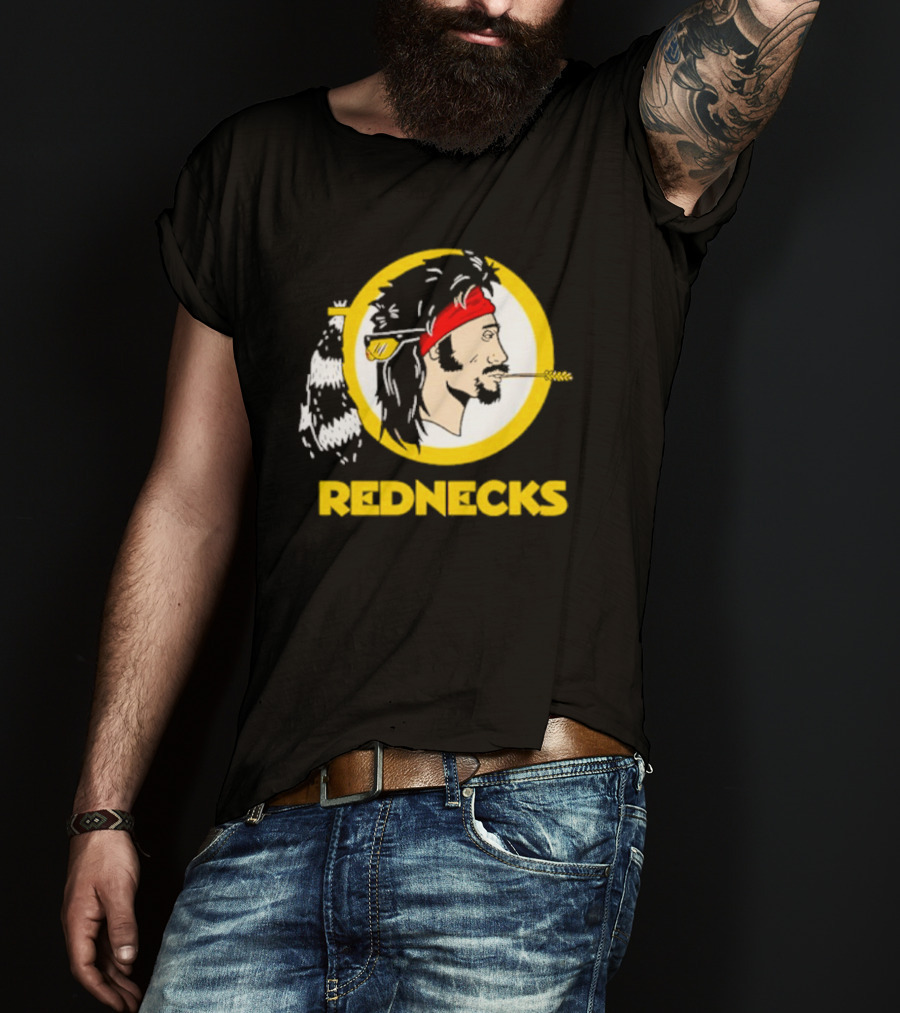 Rednecks Parody Logo With Bandana And Corn Stalk T-Shirt