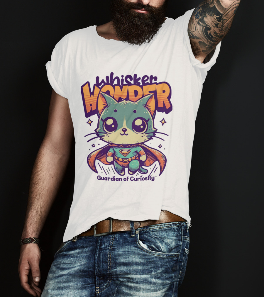 Whisker Wonder Guardian Of Curiosity T-Shirt