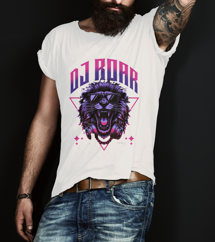 DJ Roar Lion Head HTTL Apparal T-Shirt