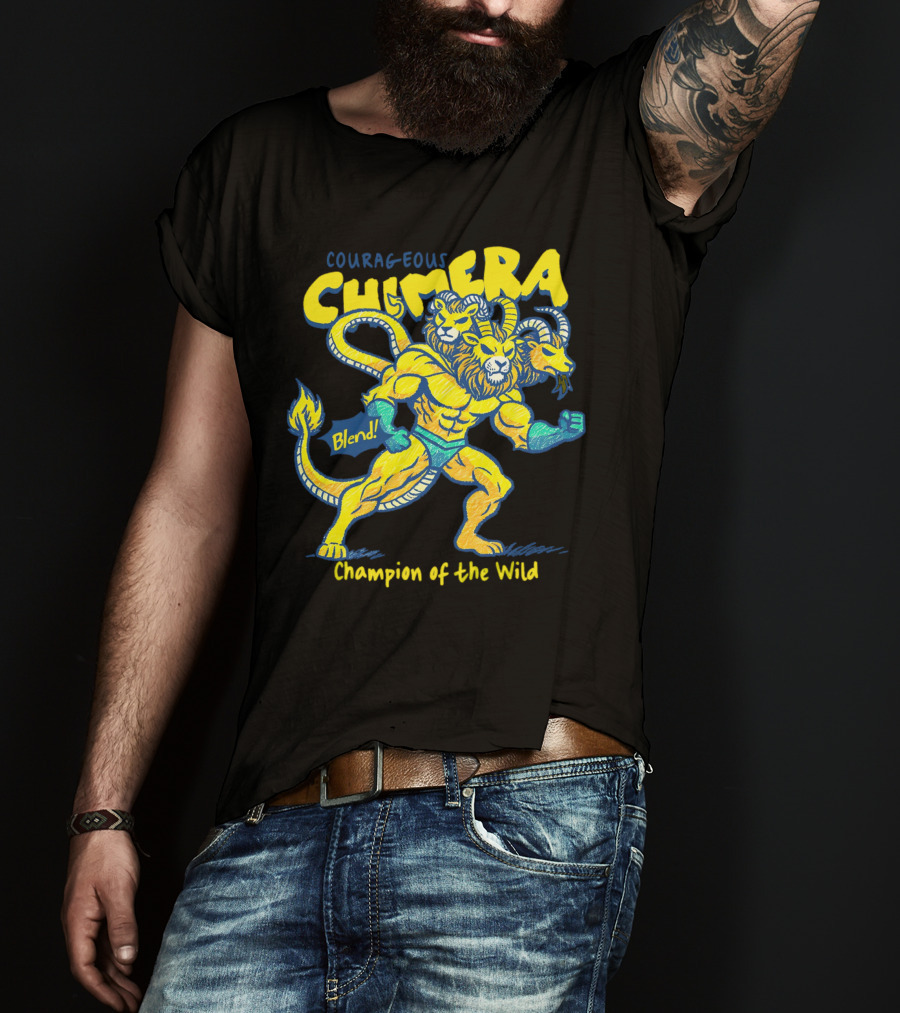 Courageous Chimera Champion Of The Wild Blend T-Shirt