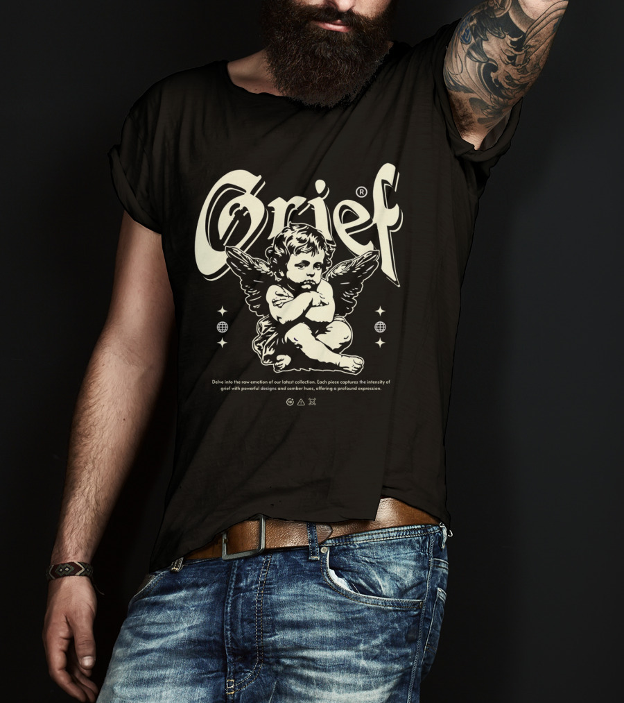 Grief Cupid Streetwear Angelic Expression Collection T-Shirt
