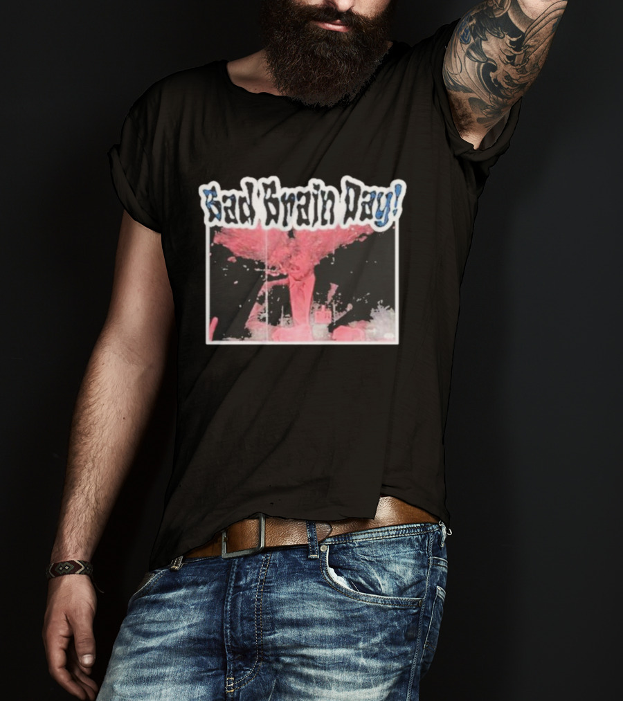 Sad Brain Day Trippy Pink Explosion Visual T-Shirt