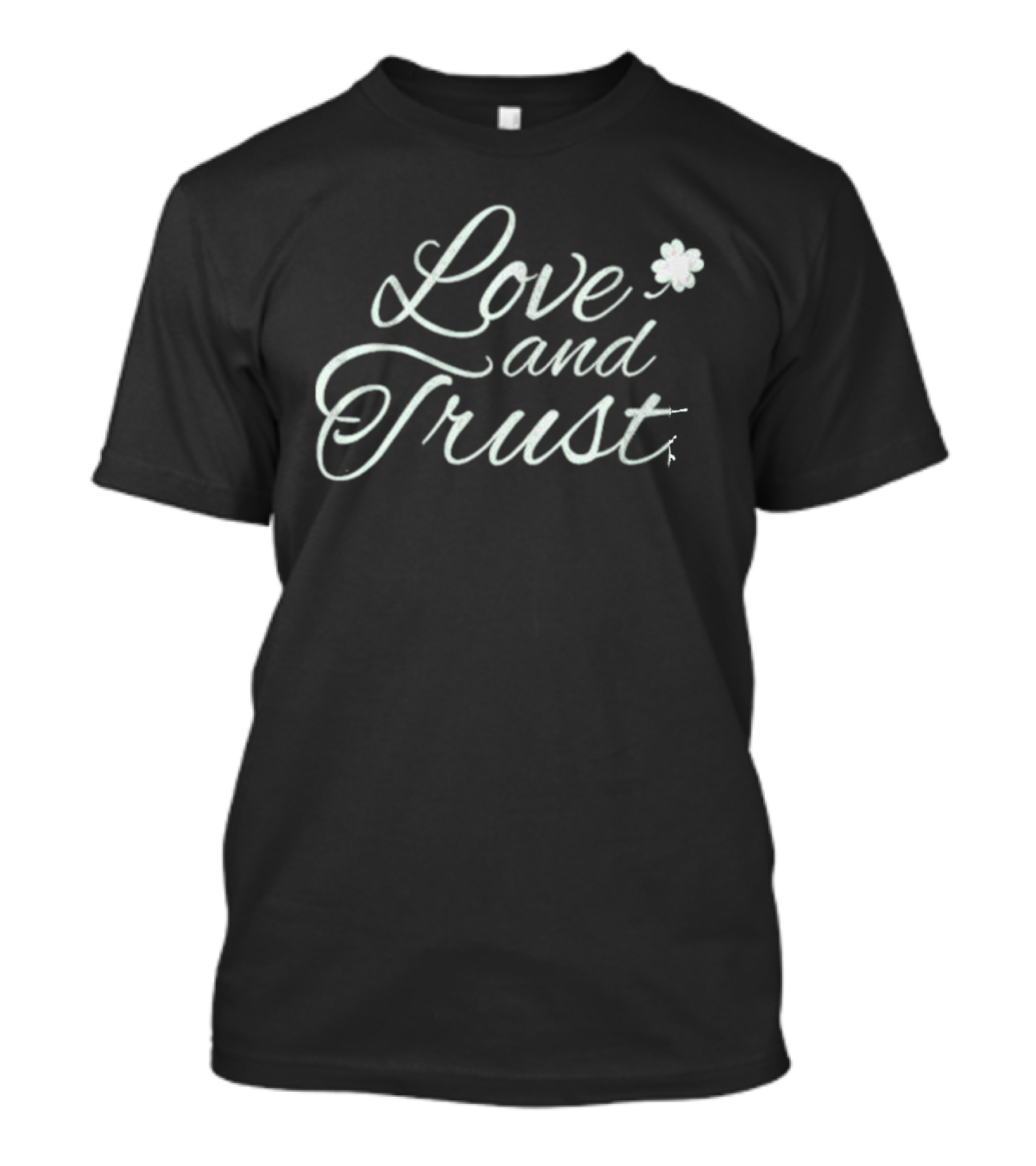 Love And Trust Shamrock Boston Basketball T-Shirt