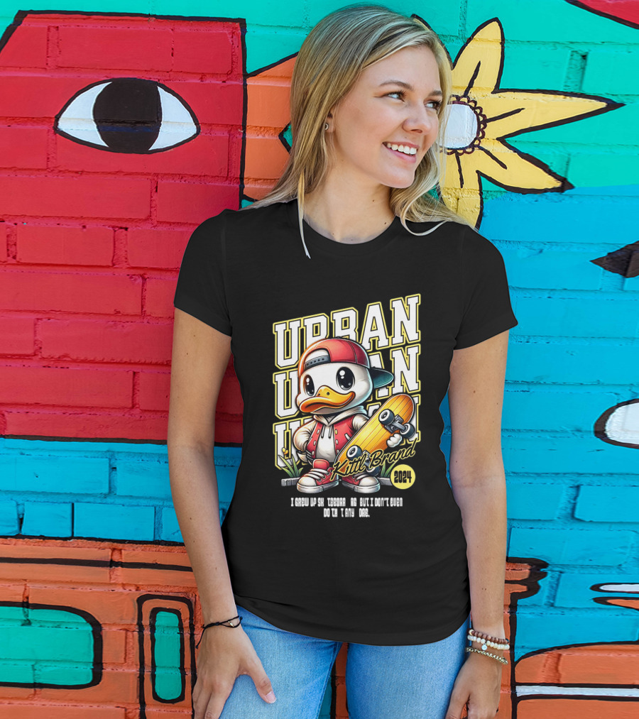 Urban Duck Skateboarding Kittl Brand T-Shirt