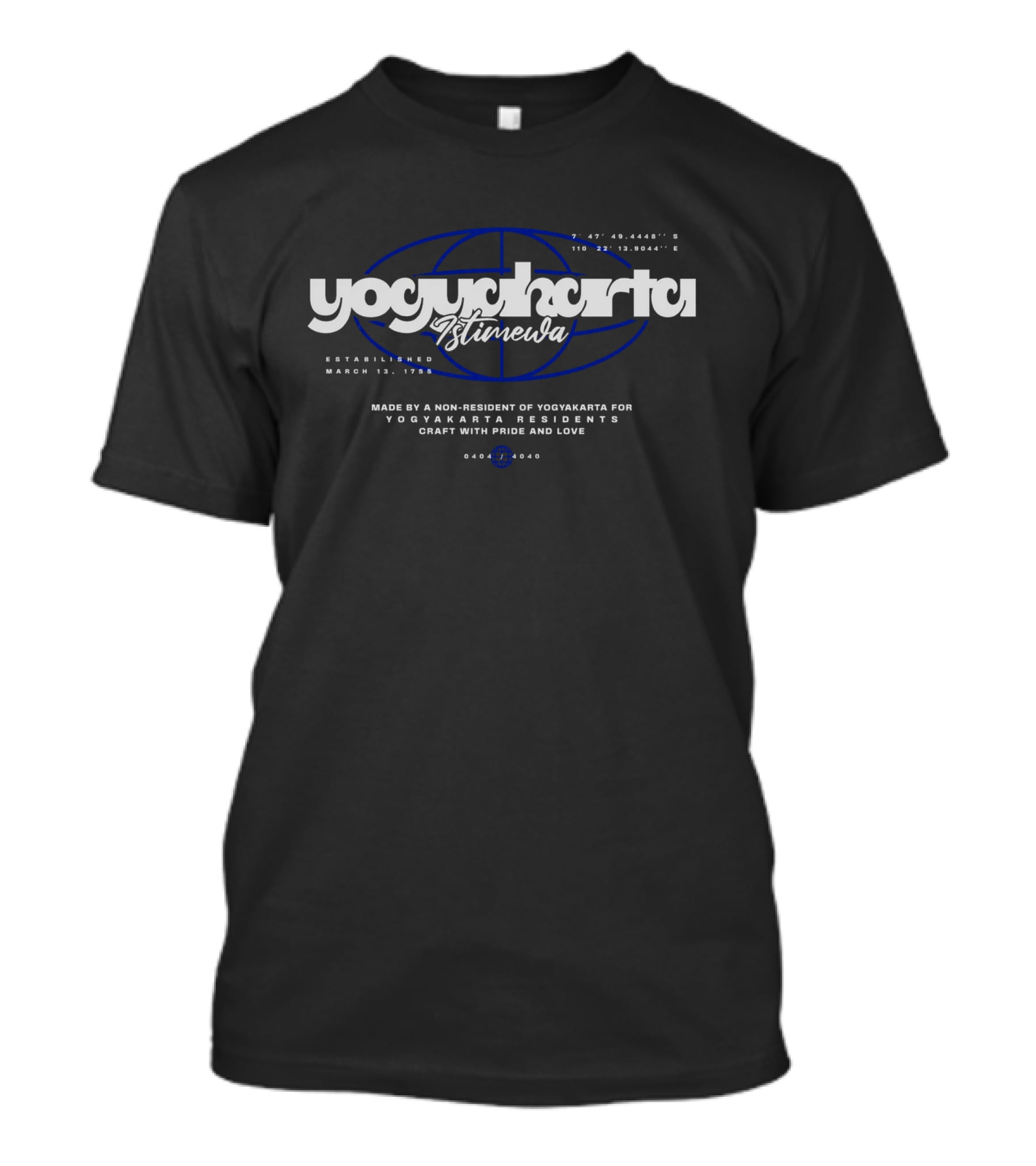 Yogyakarta Istimewa Coordinates Established March 13 1985 Craft With Pride And Love T-Shirt