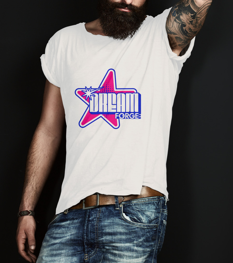 Dream Forge Star Bright Neon Retro T-Shirt