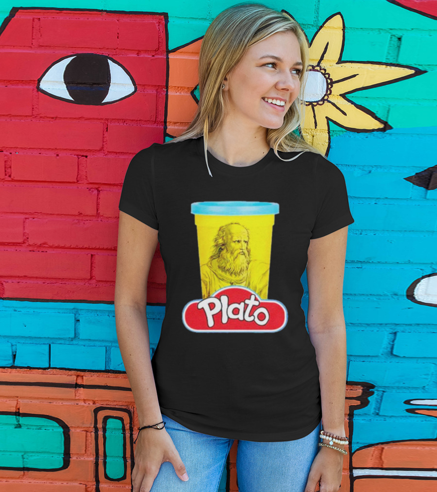 Plato Philosopher Meets Play Doh Parody Mashup T-Shirt