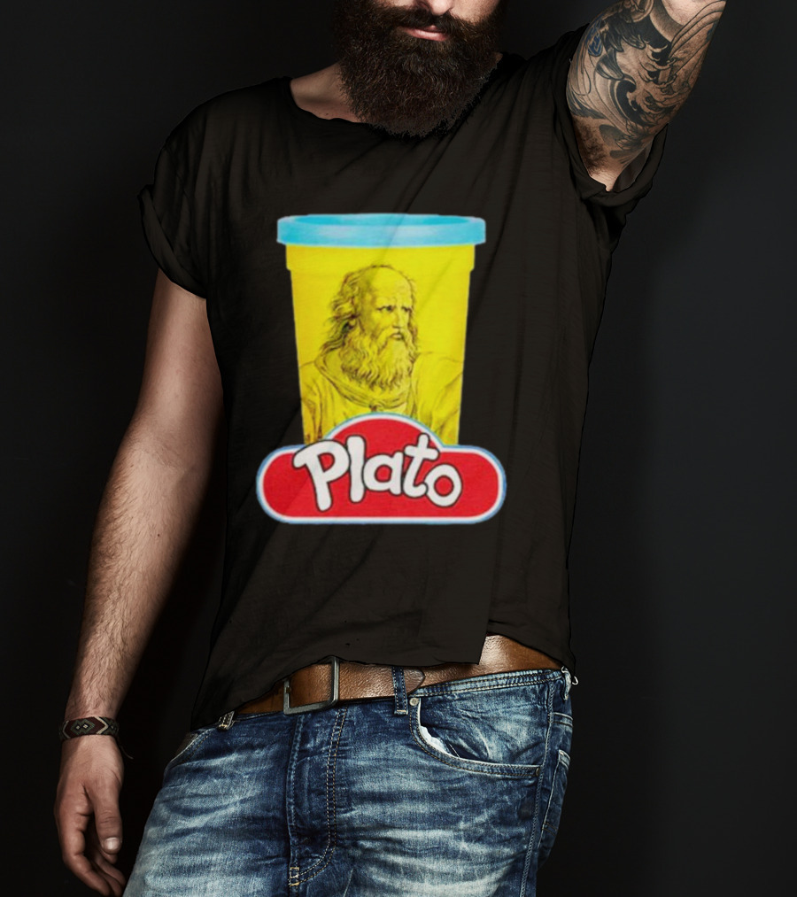Plato Philosopher Meets Play Doh Parody Mashup T-Shirt