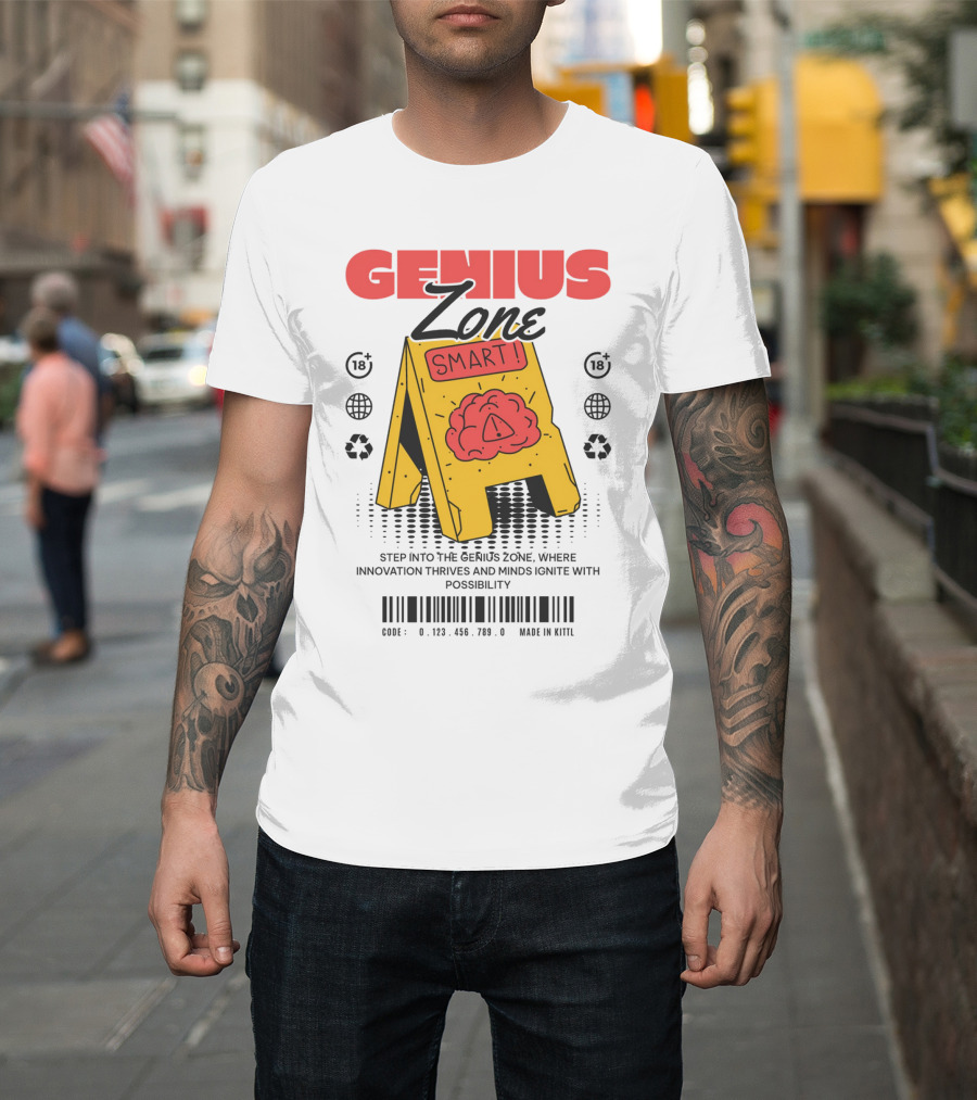 Genius Zone Smart Brain Sign T-Shirt