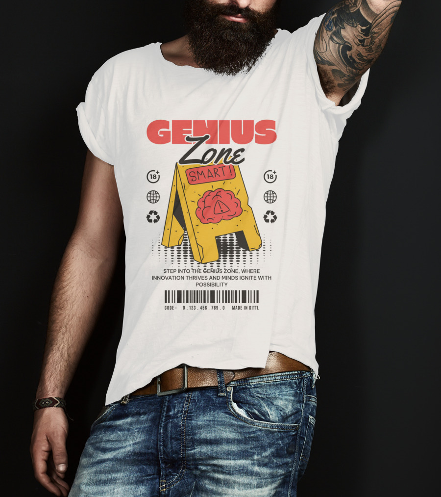 Genius Zone Smart Brain Sign T-Shirt