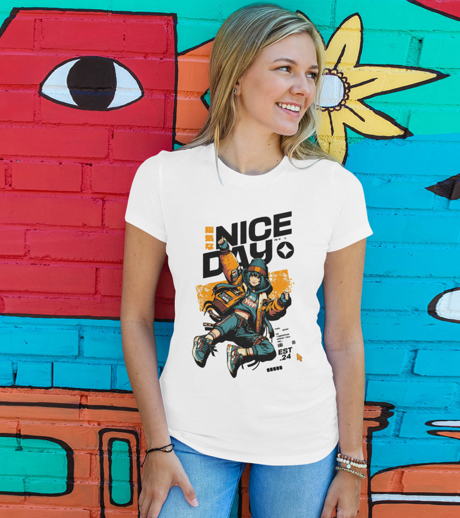 Nice Day Yepp Est 24 Vintage Urban T-Shirt