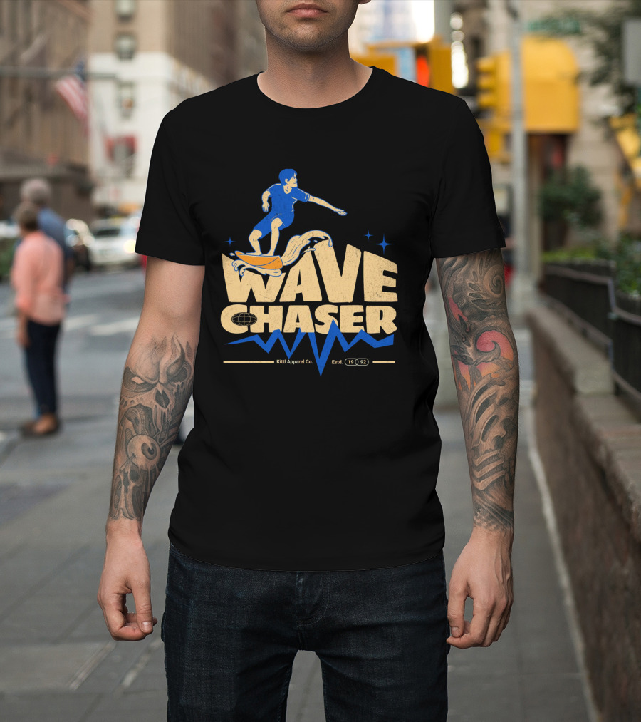 Wave Chaser Kittl Apparel Co. Estd. 1992 T-Shirt