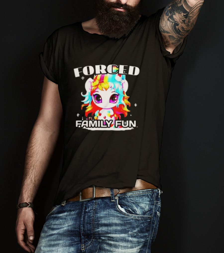 FORCED Family Fun Unicorn Christmas T-Shirt