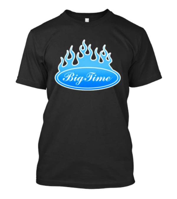 Big Time Blue Flame Oval Emblem T-Shirt