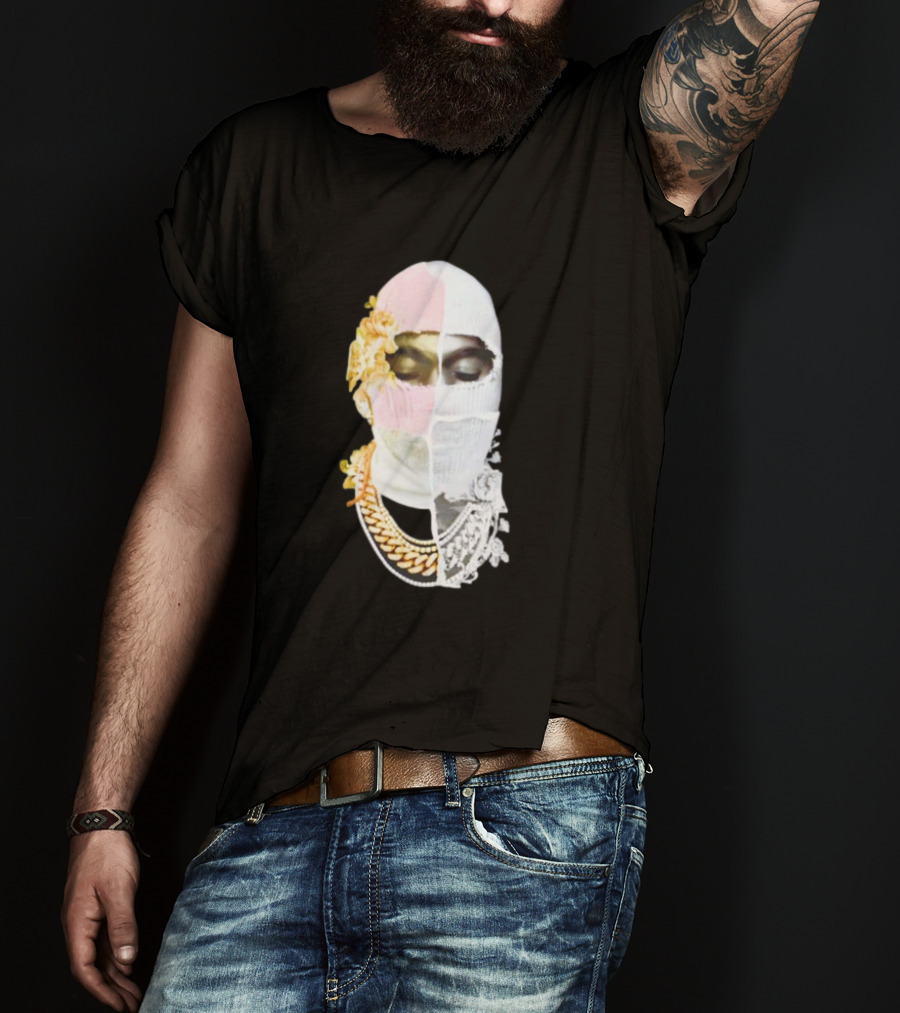 Lamine Yamal Ih Nom Uh Nit Kanye Yeezus Masked Face T-Shirt