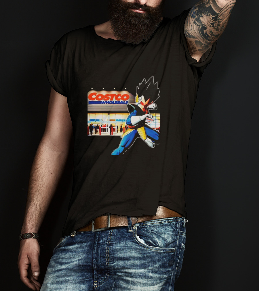 Prince Of Savings Costco Wholesale Vegeta Anime Icon At Storefront T-Shirt