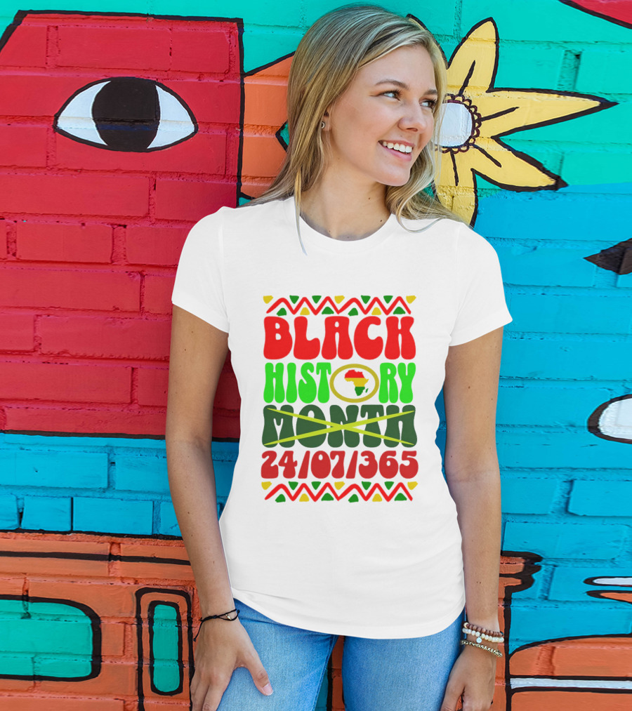 BLACK HISTORY MONTH AFRICA 24/07/365 T-Shirt
