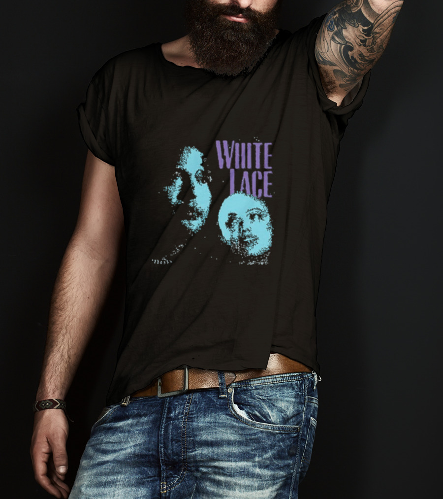 White Lace Skyler Acord Blue Faces T-Shirt