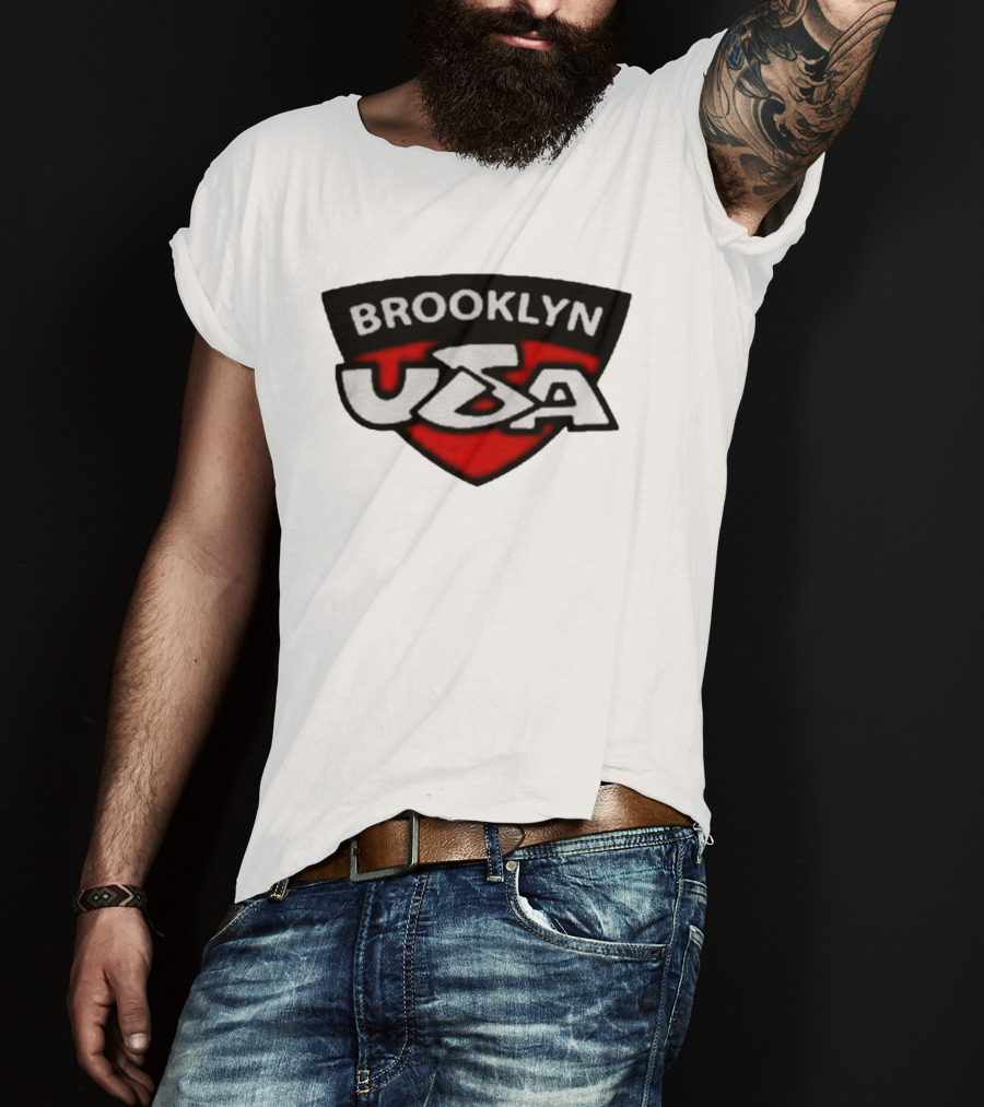Brooklyn USA Red Black Shield Emblem T-Shirt