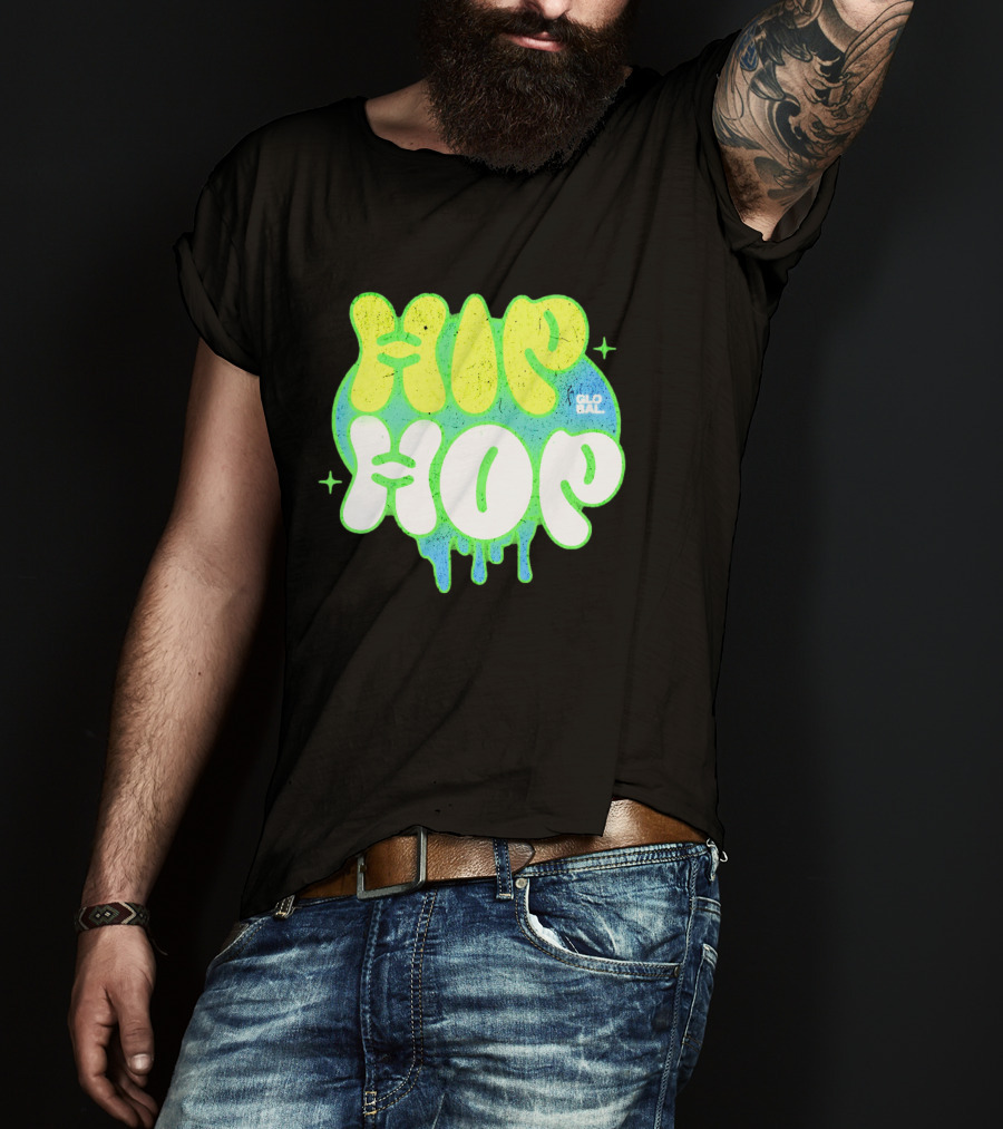HIP HOP GLOBAL Drip Style Graffiti T-Shirt