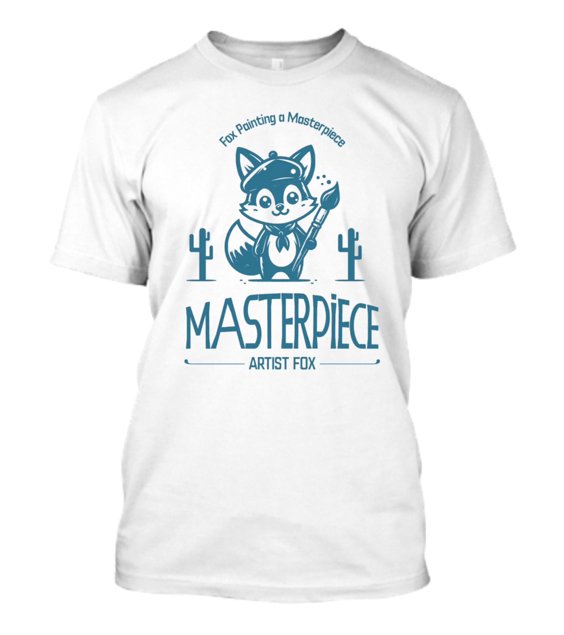 Fox Painting A Masterpiece Artist Fox MASTERPiECE T-Shirt