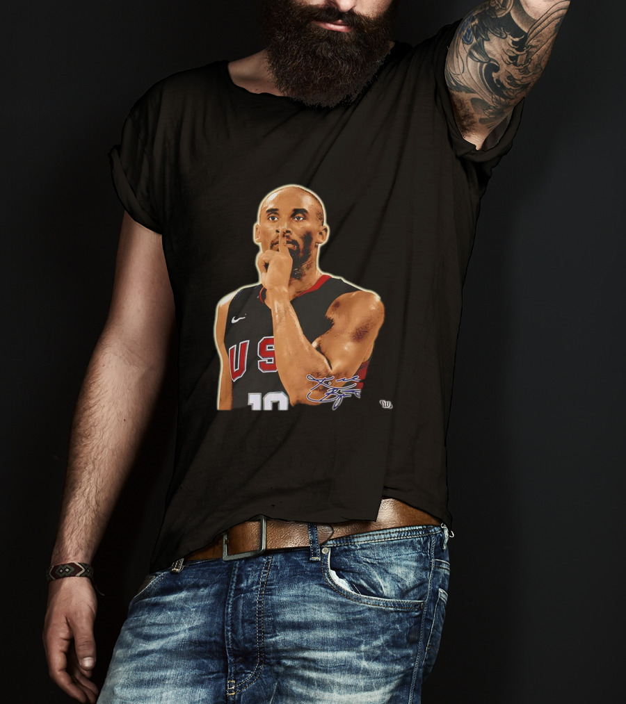 Kobe Bryant USA Basketball 10 Signature Quiet T-Shirt