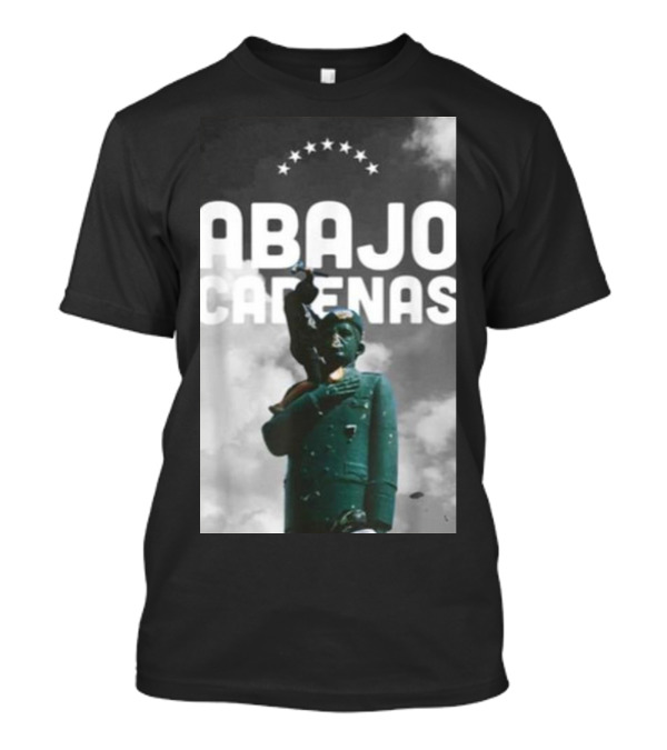 Rafahelo Abajo Cadenas Venezuela Statue Stars T-Shirt