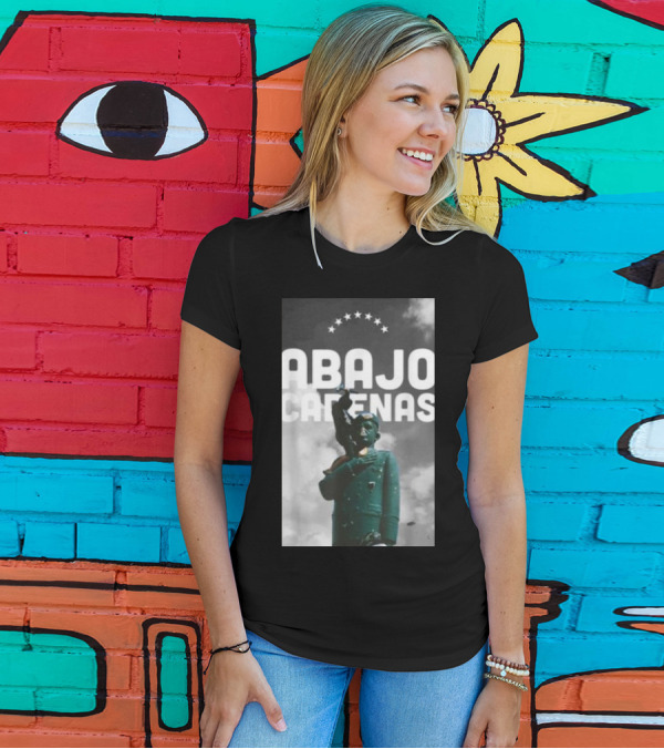 Rafahelo Abajo Cadenas Venezuela Statue Stars T-Shirt
