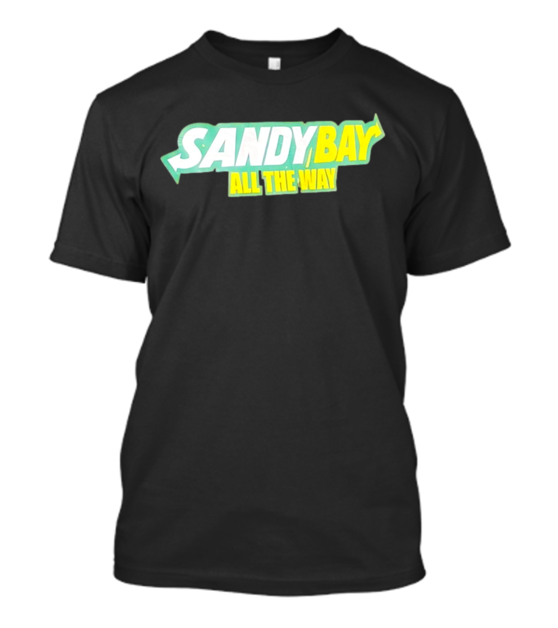 Sandy Bay All The Way Retro Block Text T-Shirt
