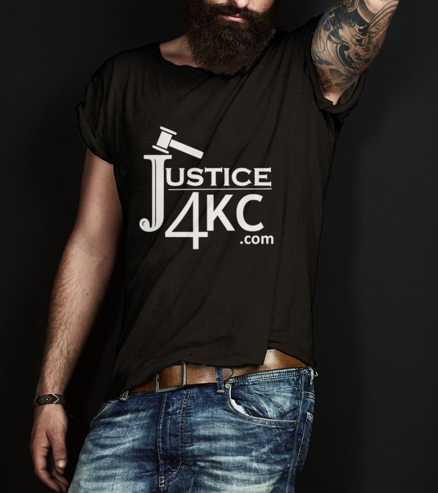 Justice 4KC .com Logo With Gavel T-Shirt