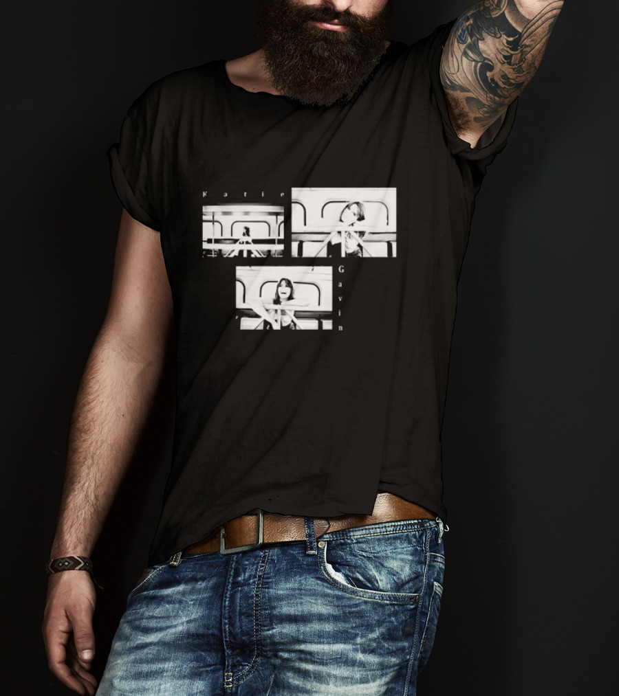Katie Gavin Black And White Photo Triptych T-Shirt