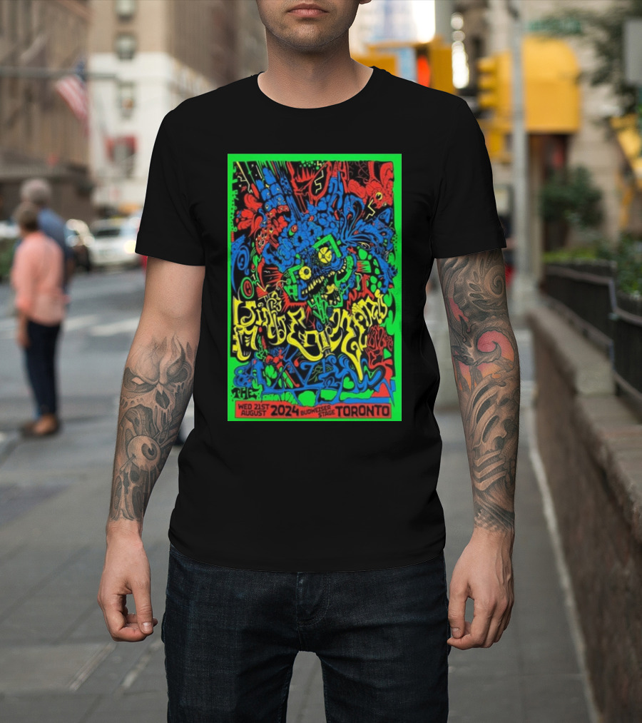 King Gizzard And The Lizard Wizard Tour August 21 2024 Budweiser Stage Toronto Psychedelic T-Shirt