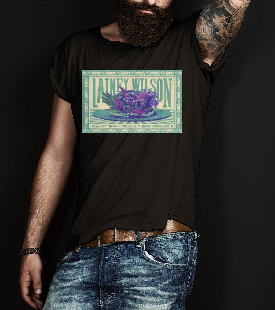 Lainey Wilson Prescott Valley AZ Findlay Toyota Center Aug 22 T-Shirt