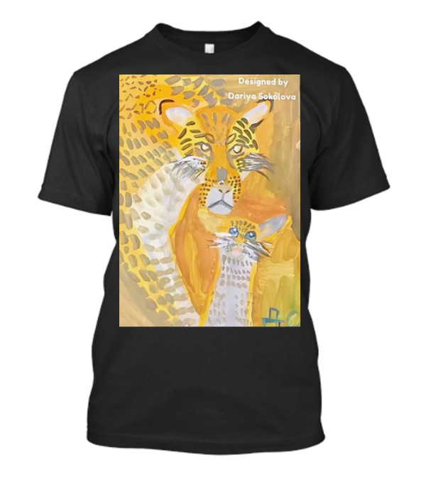 Designed By Dariya Sokolova Tiger Paint Picture T-Shirt