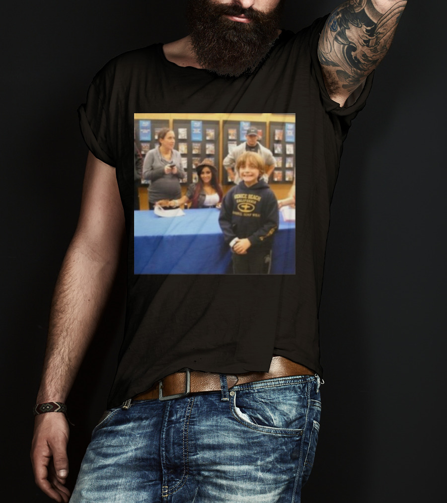 Jake Shane With Nicole Snooki Lavelle Venice Beach Surf Wear T-Shirt