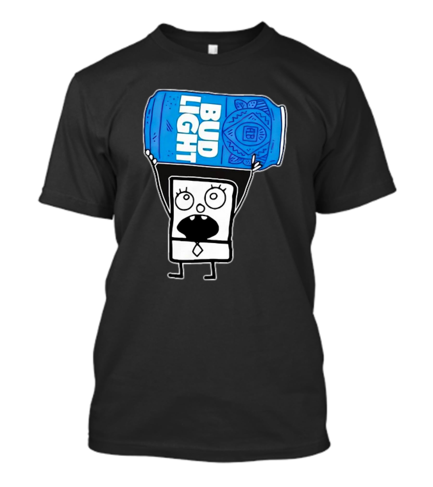 Doodlebob Holding Bud Light Can T-Shirt