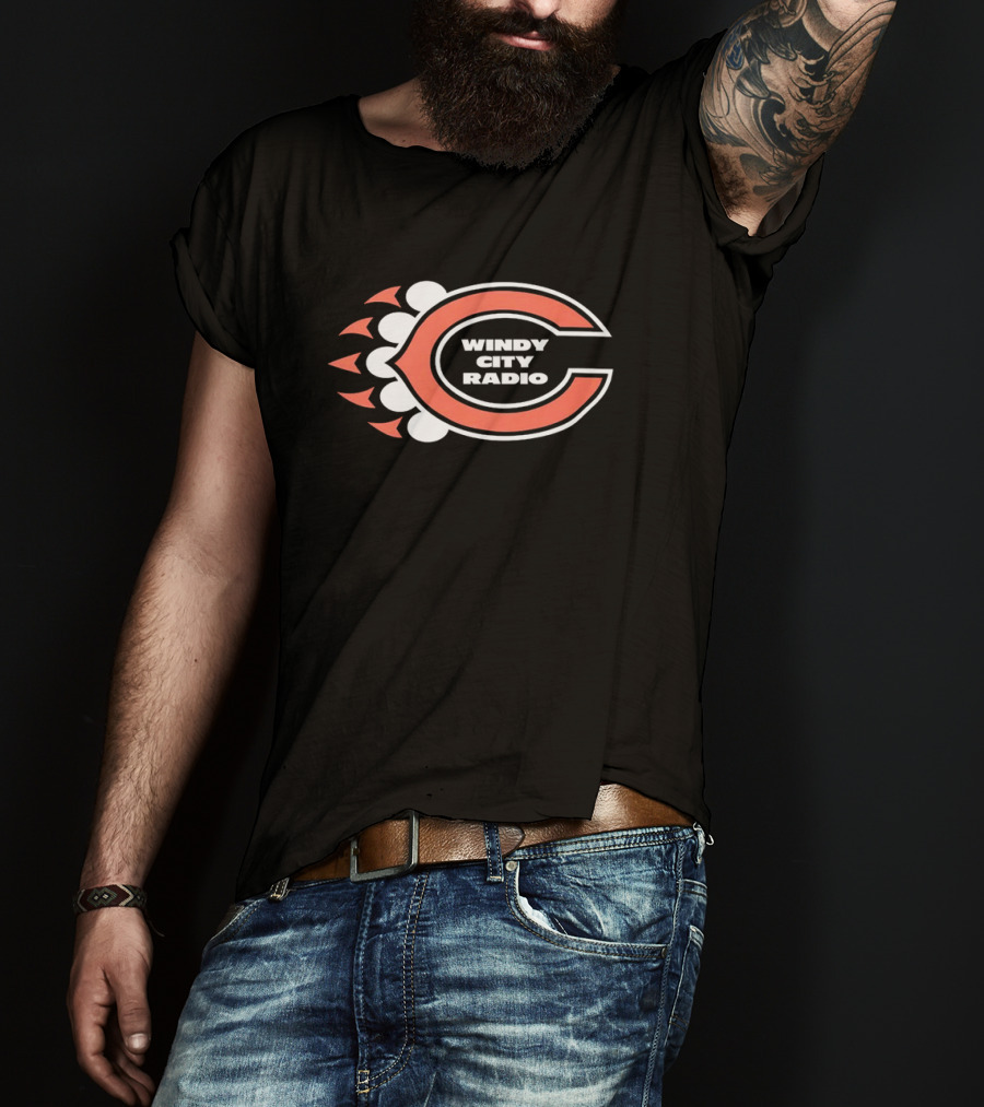 Windy City Radio Chicago Bears C Letter T-Shirt